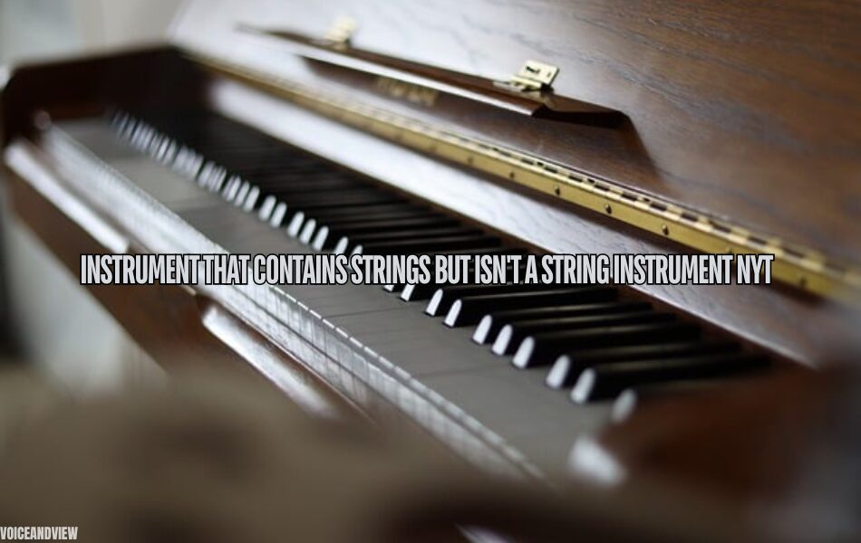 Instrument That Contains Strings but isn't A String Instrument NYT